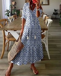 Effortless boho beach cover up maxi dress