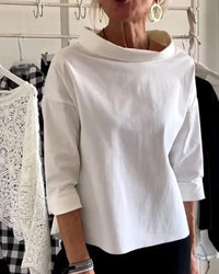 Maya | Women's Bateau Neck 3/4 Sleeve Casual Top